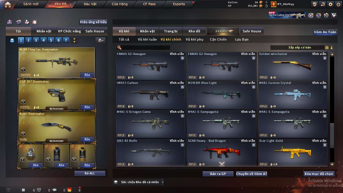 shop acc cf uy tin gia re